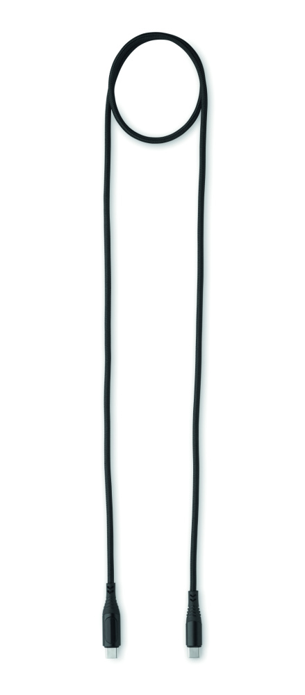 Logo trade liikelahja mainoslahja tuotekuva: 100W latauskaapeli tyyppi-C