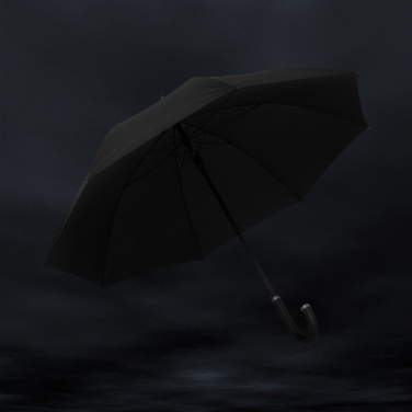 Logotrade liikelahja tuotekuva: Swiss Peak Vero Aware™ RPET 25” sateenvarjo w luxe kahva