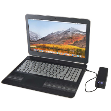 Logotrade mainoslahjat ja liikelahjat tuotekuva: Acamar 20 000 mAh:n ja 70 W:n kannettavan tietokoneen varavirtalähde kierrätetystä alumiinista