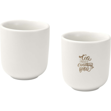Logo trade liikelahjat tuotekuva: Male 90 ml:n keraamiset espressokupit – 2 kpl:n sarja