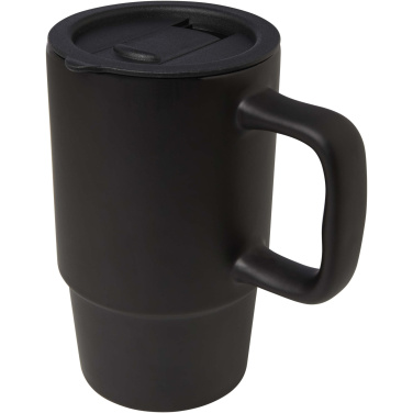 Logotrade mainostuote tuotekuva: Carter keramiikkamuki muovikannella, 450 ml