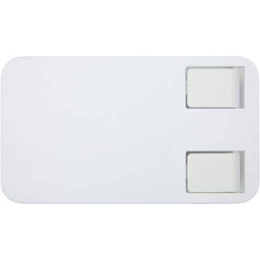 Logo trade mainoslahja kuva: Alhena kierrätetystä muovista valmistettu kokoontaitettava puhelinteline metallisella pöytäjalustalla