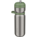 Mepal Twist eristetty urheilujuomapullo, 600 ml, Sammaleenvihreä