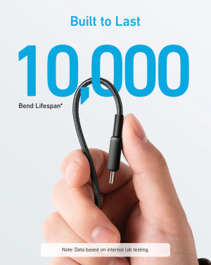 Logo trade mainostuote kuva: Anker USB-C–USB-C-kaapeli, 1,8 metriä, 60 W