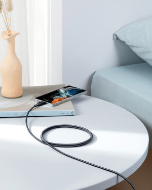 Logotrade mainoslahja tuotekuva: Anker USB-C–USB-C-kaapeli, 1,8 metriä, 60 W