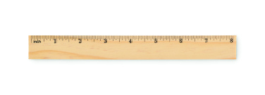 Logotrade mainoslahja tuotekuva: Puinen viivoitin 20cm