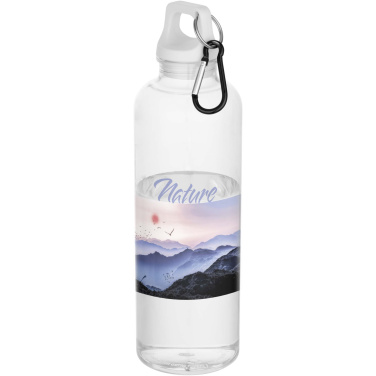 Logo trade liikelahjat tuotekuva: Oregon 750 ml:n RCS-kierrätetystä muovista valmistettu vesipullo jousihaalla