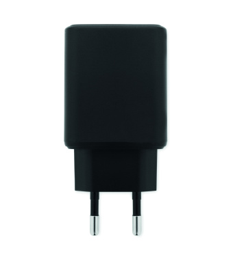 Logo trade liikelahjat mainoslahjat kuva: EU:n 2-napainen adapter/laturi
