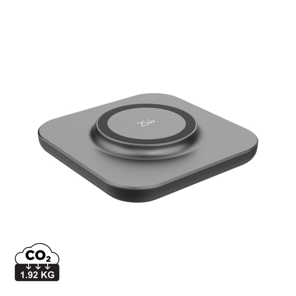 Logo trade mainoslahja kuva: Quantum ultra-nopea 25 W magneettinen langaton latausalusta