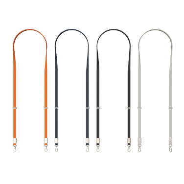Logo trade mainoslahjat tuotekuva: Nivo RCS-kierrätetty PET crossbody-kaulanauha