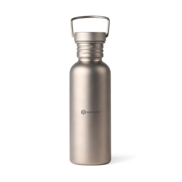 Logotrade mainoslahja tuotekuva: Nordic Drift Trail -ultrakevyt titaanijuomapullo 600 ml