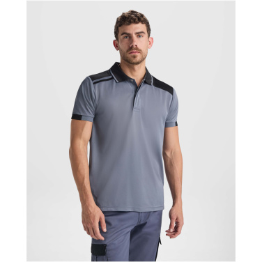 Logo trade mainoslahja kuva: Samurai antibakteerinen lyhythihainen unisex-poolopaita 160 g/m2