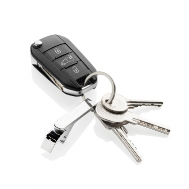 Logotrade reklaminės dovanos nuotrauka: RCS perdirbto cinko lydinio butelių atidarytuvo raktų pakabukas