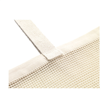 Logotrade reklaminiai produktai nuotrauka: Natura Organic Mesh Shopper (180 g/m²) pirkinių krepšys