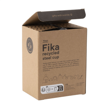 Logotrade verslo dovanos nuotrauka: Fika RCS Recycled Steel Cup 400 ml termopuodelis