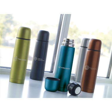 Logotrade reklaminės dovanos nuotrauka: Matinis butelis RCS Recycled Steel 500 ml termo butelis