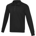Skardinis unisex Aware™ perdirbtas megztinis su užtrauktuku, Vientisa juoda