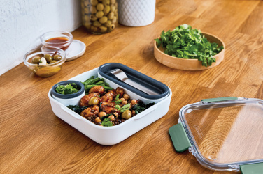 Logotrade verslo dovanos nuotrauka: Originali juoda+Blum pietų dėžutė