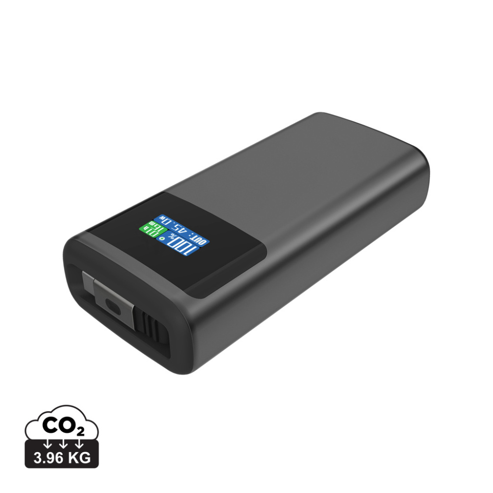 Logotrade dovana nuotrauka: „Quantum RCS“ itin greita PD45W 10 000 mAh išorinė baterija su ekranu