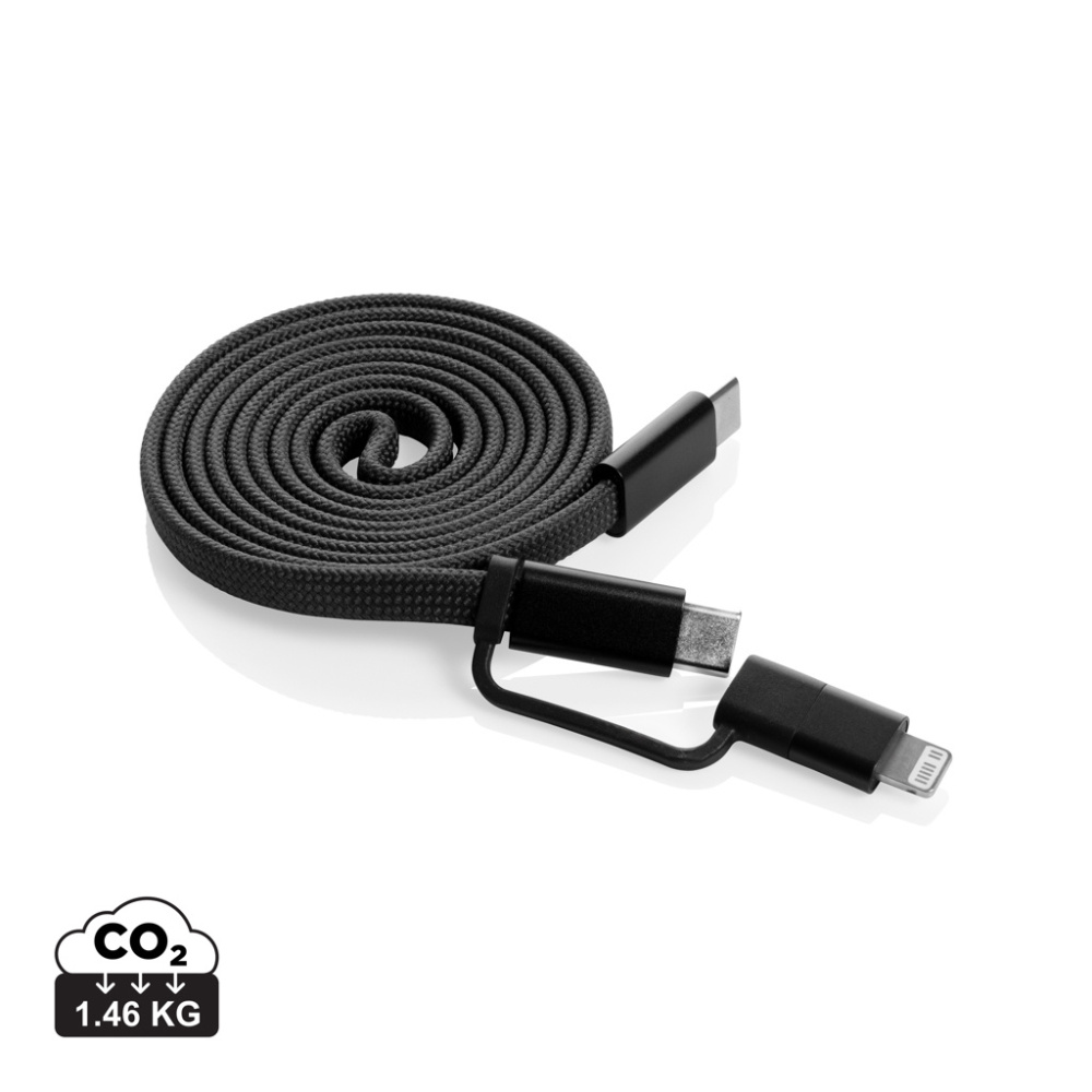 Logotrade reklaminiai produktai nuotrauka: „Arc RCS“ perdirbtas itin plonas 60 W 2 viename magnetinis laidas