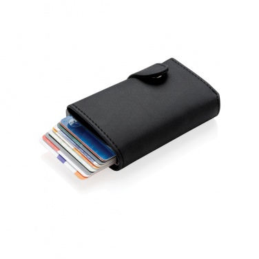 Logotrade Ideja dāvanas foto: Standarta alumīnija RFID karšu turētājs ar PU maku