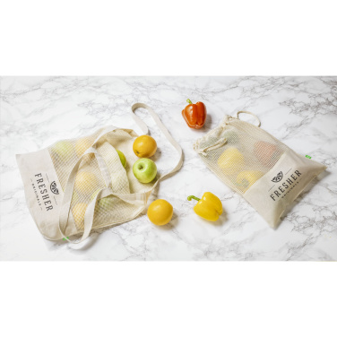 Logotrade korporatīvās dāvanas foto: Natura Organic Mesh Shopper (180 g/m²) iepirkumu maisiņš