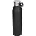 Grom 650 ml RCS pārstrādāta nerūsējošā tērauda ūdens pudele, Vienmērīgi melna