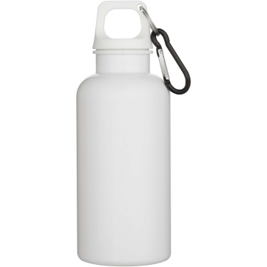 Logotrade logo dāvanas foto: Oregon 400 ml vienkrāsaina RCS pārstrādātas plastmasas ūdens pudele ar karabīni