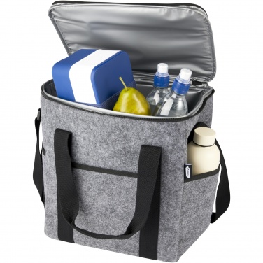 Логотрейд pекламные cувениры картинка: Сумка-холодильник для бутылок Felta 21 л из фетра, переработанного по стандарту GRS