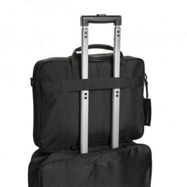 Логотрейд pекламные cувениры картинка: Сумка для ноутбука Swiss Peak AWARE™ RPET Voyager 15,6"
