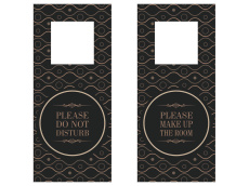 Информационная бирка на дверь в гостинице 1110117