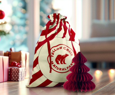 Лого трейд бизнес-подарки фото: Large Santa cotton bag