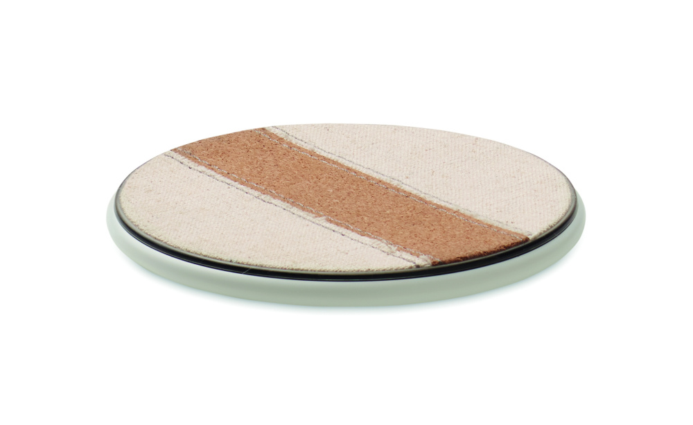 Логотрейд pекламные cувениры картинка: Cork wireless charger 15W