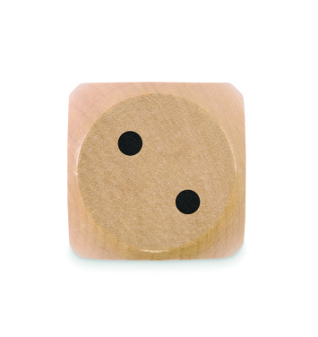 Логотрейд pекламные продукты картинка: Schima wooden dice 5cm dia