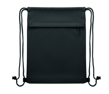 Лого трейд бизнес-подарки фото: Drawstring bag in 600D RPET