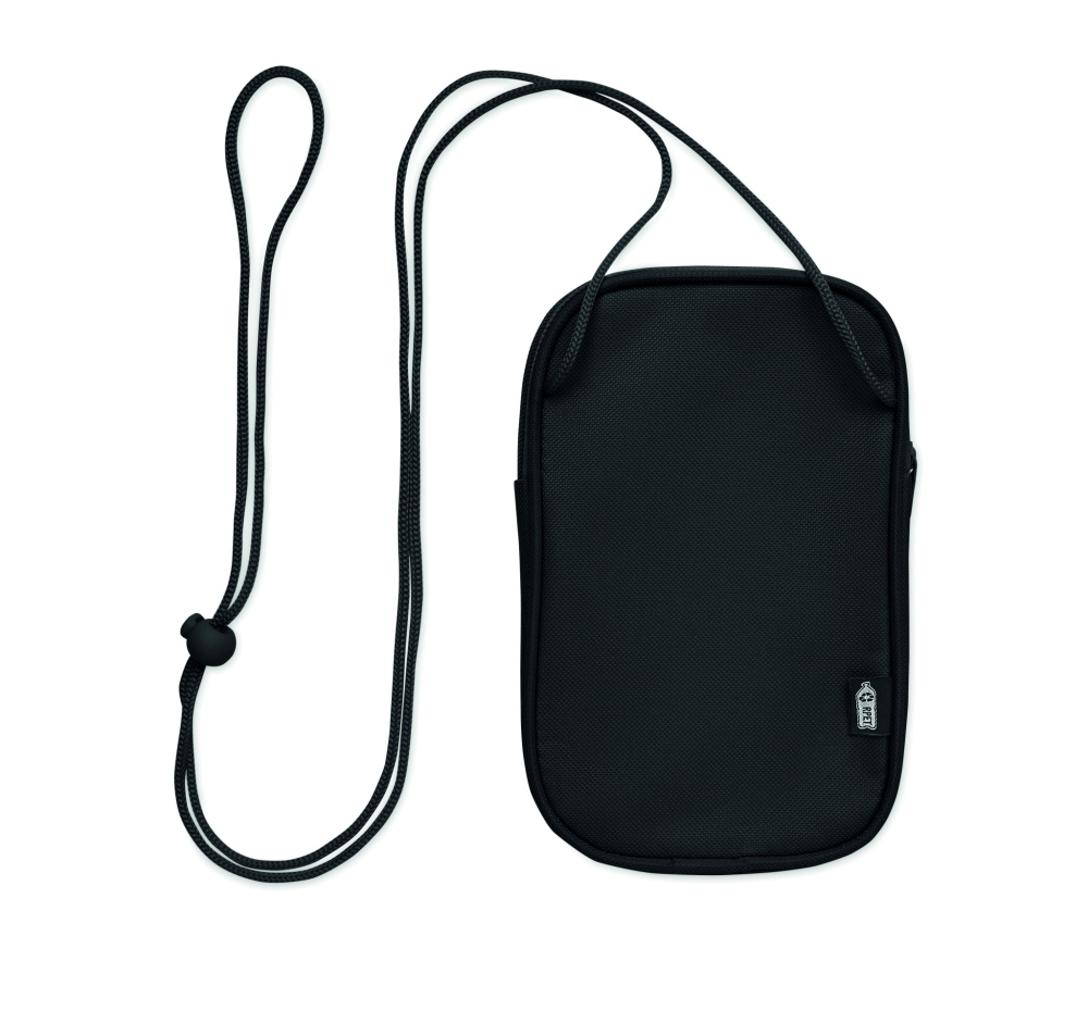 Лого трейд pекламные продукты фото: RPET cross body travel pouch