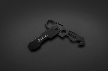 Логотрейд pекламные продукты картинка: Складной EDC-инструмент Gear X с карабином и резаком для посылок