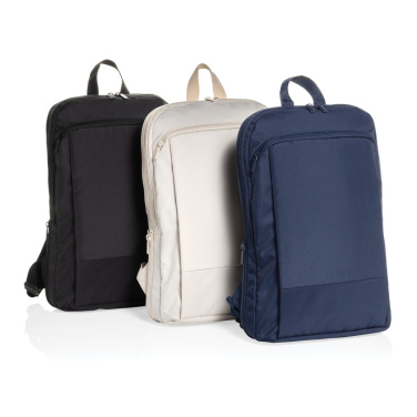 Лого трейд бизнес-подарки фото: Тонкий рюкзак Flexpack Aware™ RPET для ноутбука 15,6 дюйма с возможностью расширения