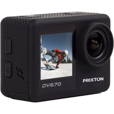 Логотрейд pекламные подарки картинка: Prixton DV670 экшн-камера 4K с двумя экранами
