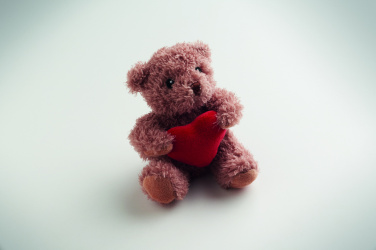 Лого трейд pекламные cувениры фото: Teddy bear plush with heart