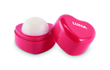 Лого трейд pекламные продукты фото: Heart shape vegan lip balm