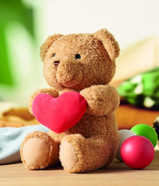Лого трейд pекламные продукты фото: Teddy bear with heart 23cm