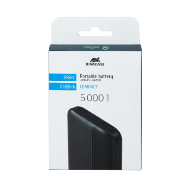 Логотрейд pекламные подарки картинка: Power Bank VA2006 5000 mAh RIVACASE