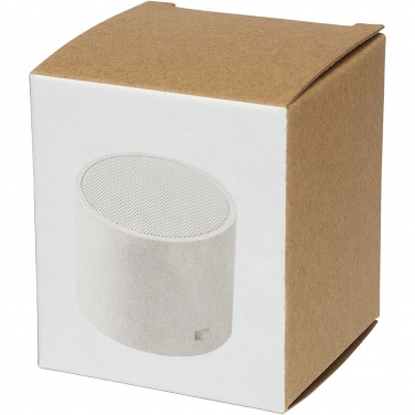 Logotrade reklamprodukter bild: Kikai Bluetooth® högtalare i halm