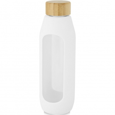 Logotrade reklamprodukter bild: Tidan 600 ml flaska i borosilikatglas med silikongrepp