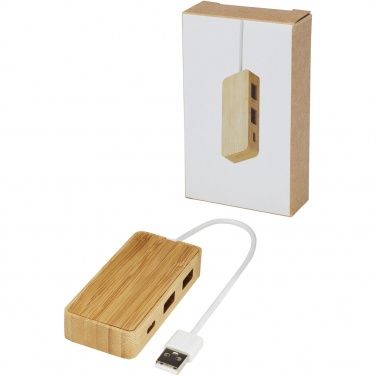 Logotrade presentreklam bild: Tapas USB-hubb av bambu