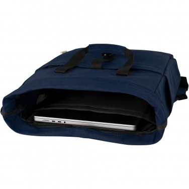 Logotrade kampanjprodukter bild: Joey 15 tums laptopväska med rullstängning av GRS-återvunnen canvas, 15 l