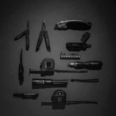 Logotrade presentreklam bild: Gear X 5M måttband med långsam/snabb returfunktion