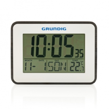 Logotrade reklamprodukter bild: Grundig väderstation, alarm och kalender