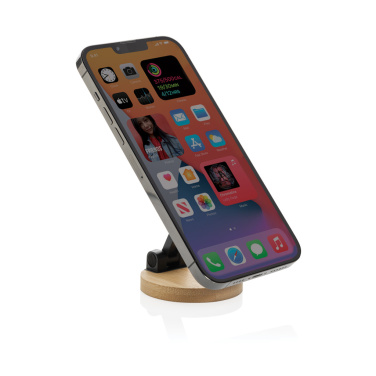 Logotrade profilprodukter bild: Magmount RCS telefonställ i bambu och återvunnen plast